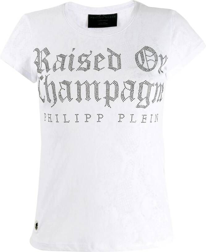 Philipp Plein SS Gothic Plein T-shirt Wit