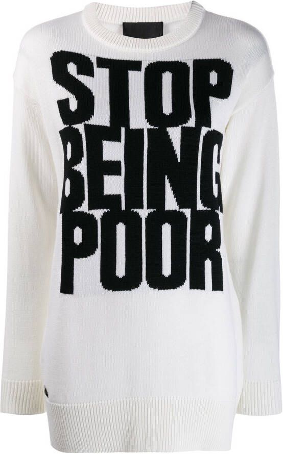 Philipp Plein Statement trui Wit