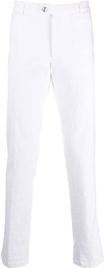 Philipp Plein Straight broek Wit