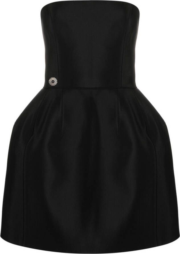 Philipp Plein Strapless mini-jurk Zwart