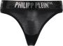 Philipp Plein String verfraaid met logo Zwart - Thumbnail 1