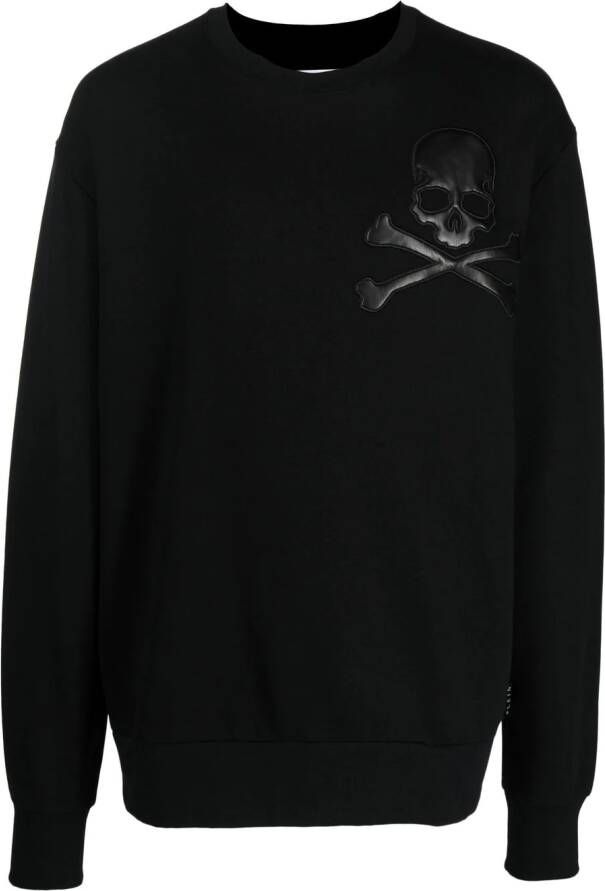 Philipp Plein Sweater met doodskop Zwart