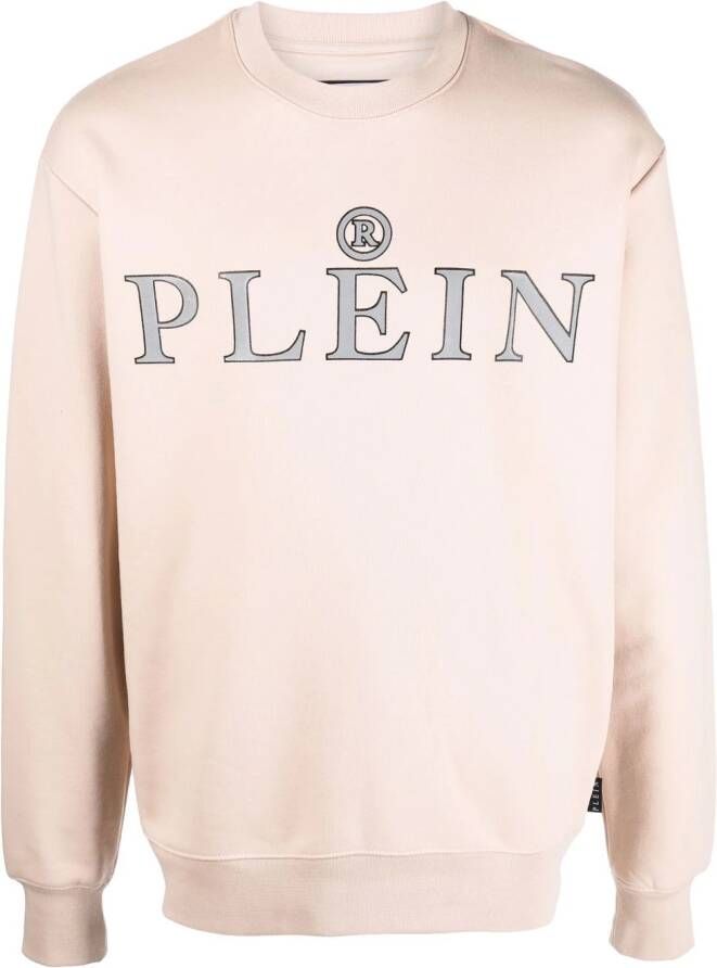 Philipp Plein Sweater met logo Beige