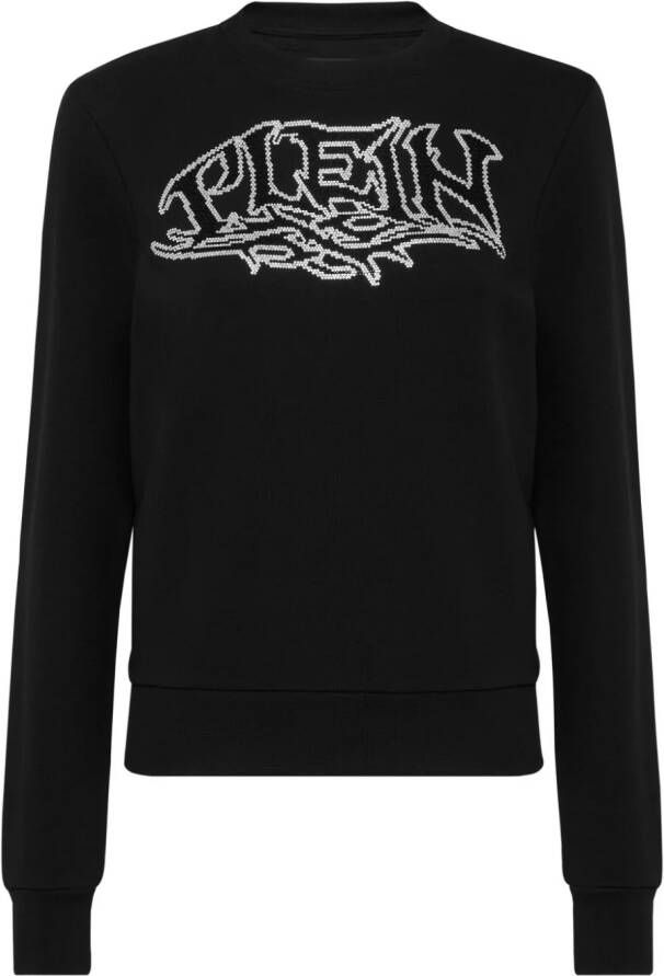 Philipp Plein Sweater met logo Zwart