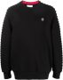 Philipp Plein Sweater met logopatch Zwart - Thumbnail 1