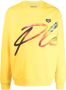 Philipp Plein Sweater met logoprint Geel - Thumbnail 1