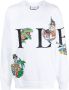 Philipp Plein Sweater met logoprint Wit - Thumbnail 1