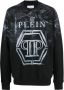 Philipp Plein Sweater met logoprint Zwart - Thumbnail 1