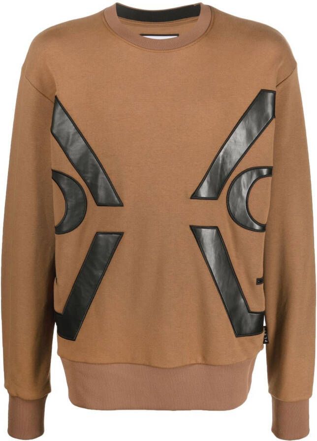 Philipp Plein Sweater met ronde hals Bruin