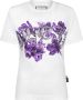 Philipp Plein T-shirt met bloemenprint Wit - Thumbnail 1