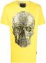 Philipp Plein T-shirt met doodskop Geel - Thumbnail 1