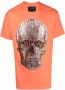 Philipp Plein T-shirt met doodskop Oranje - Thumbnail 1