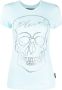 Philipp Plein T-shirt met doodskop van kristallen Blauw - Thumbnail 1