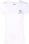 Philipp Plein T-shirt met doodskop van stras Wit - Thumbnail 1