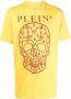 Philipp Plein T-shirt met doodskopprint Geel - Thumbnail 1