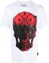 Philipp Plein T-shirt met doodskopprint Wit - Thumbnail 1
