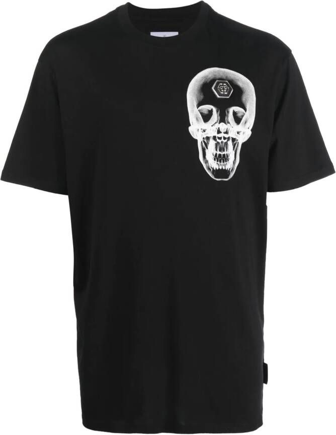 Philipp Plein T-shirt met doodskopprint Zwart - Foto 1