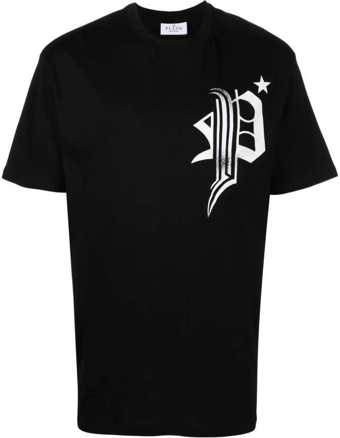 Philipp Plein T-shirt met doodskopprint Zwart