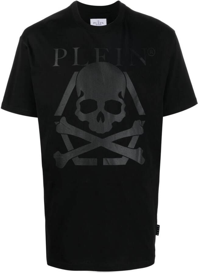 Philipp Plein T-shirt met doodskopprint Zwart