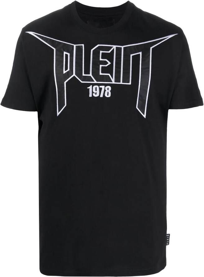 Philipp Plein T-shirt met geborduurd logo Zwart