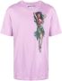 Philipp Plein T-shirt met grafische print Roze - Thumbnail 1