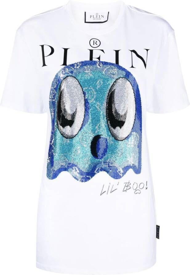 Philipp Plein T-shirt met grafische print Wit