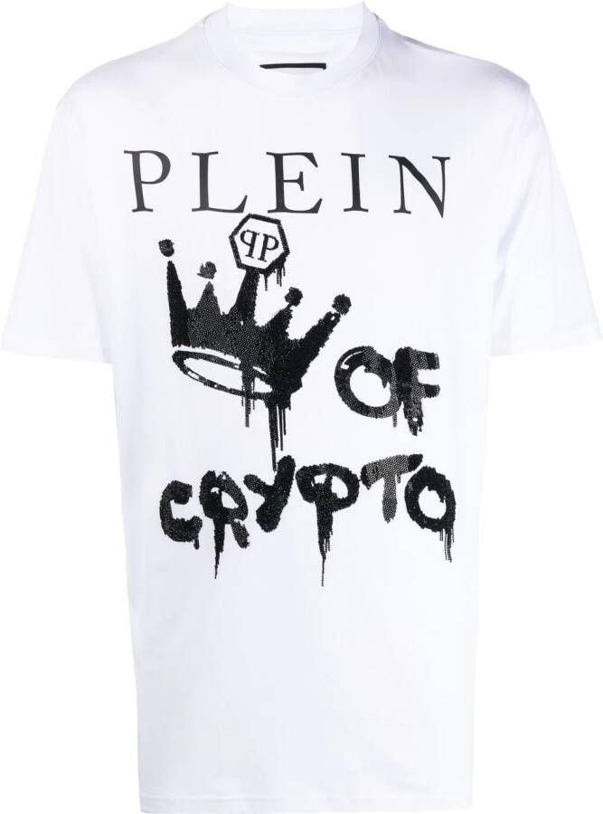 Philipp Plein T-shirt met grafische print Wit