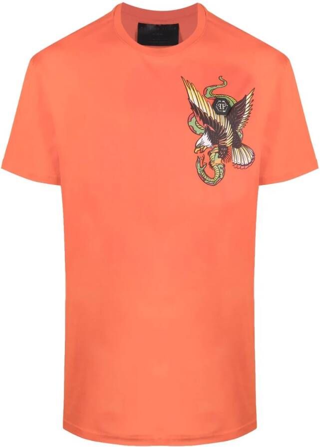 Philipp Plein T-shirt met korte mouwen Oranje