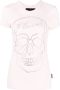 Philipp Plein T-shirt met kristallen doodskop Roze - Thumbnail 1