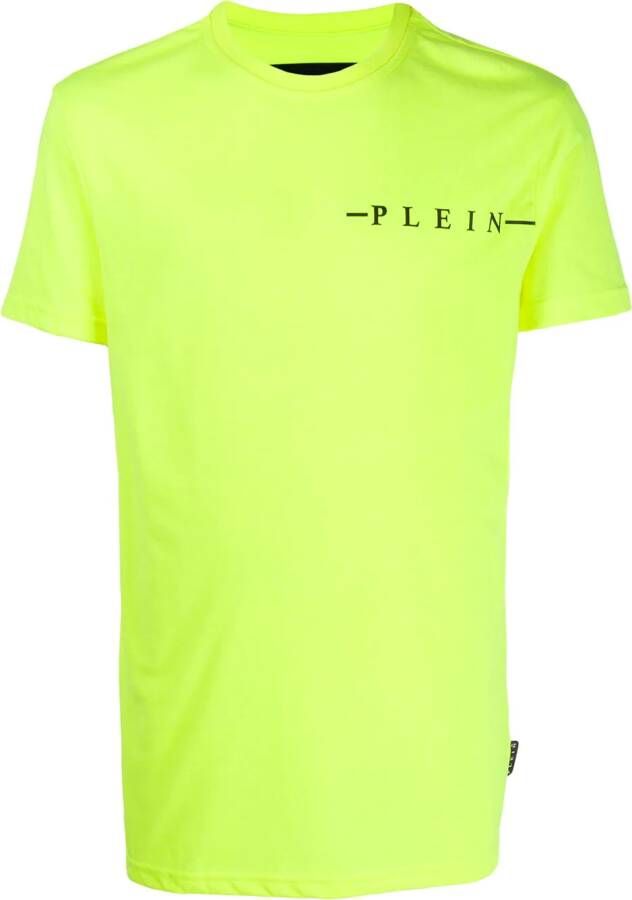 Philipp Plein T-shirt met logo Geel