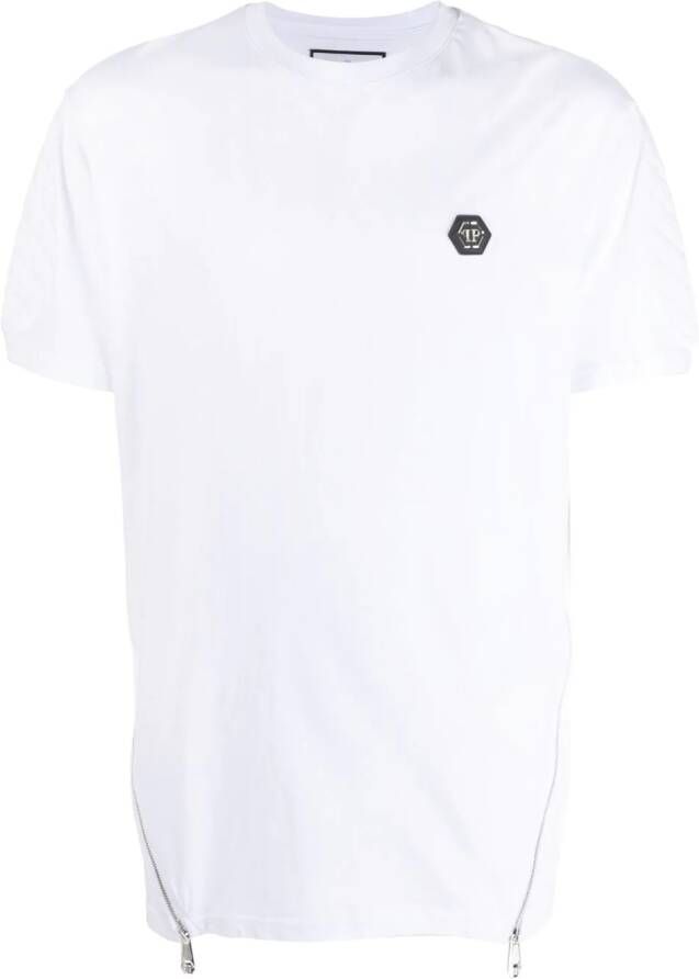 Philipp Plein T-shirt met logopatch Wit