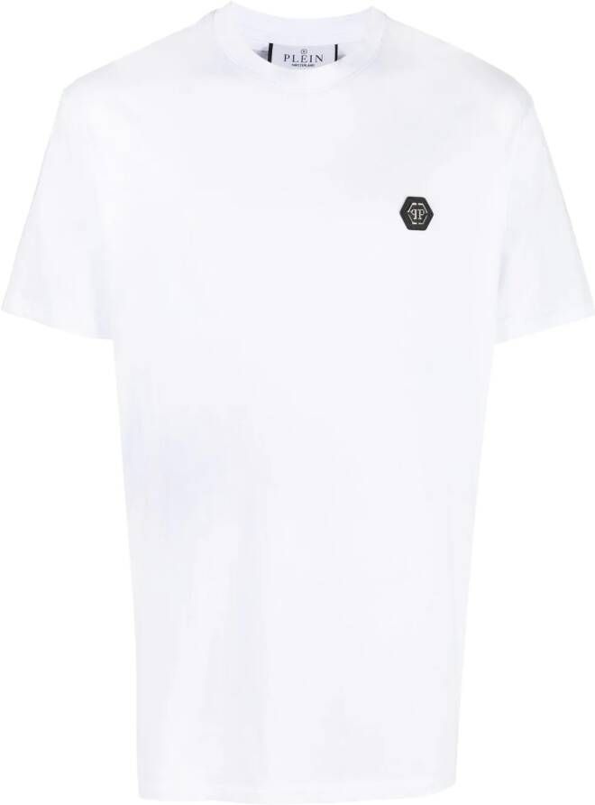 Philipp Plein T-shirt met logopatch Wit