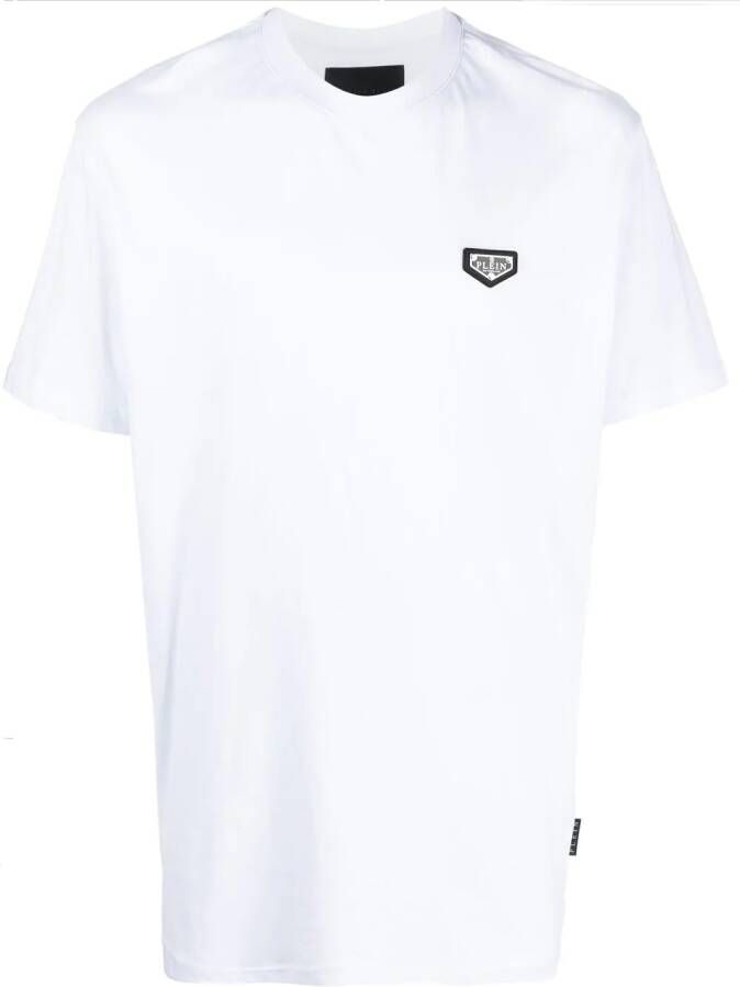 Philipp Plein T-shirt met logopatch Wit