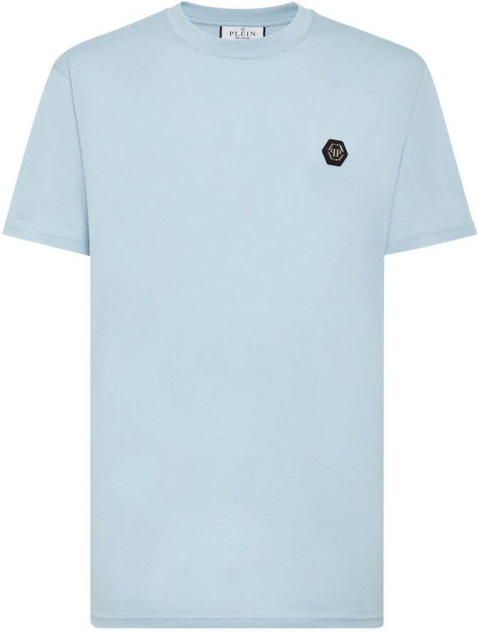 Philipp Plein T-shirt met logoprint Blauw