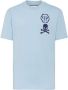 Philipp Plein T-shirt met logoprint Blauw - Thumbnail 1