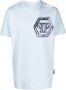 Philipp Plein T-shirt met logoprint Blauw - Thumbnail 1
