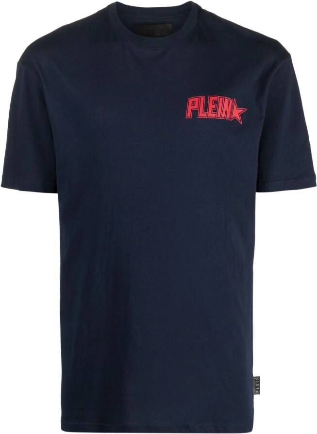 Philipp Plein T-shirt met logoprint Blauw