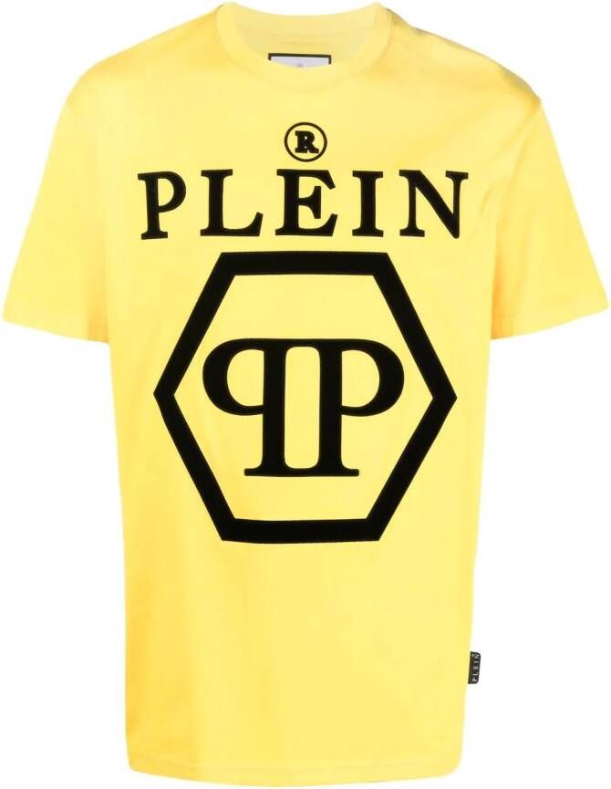 Philipp Plein T-shirt met logoprint Geel