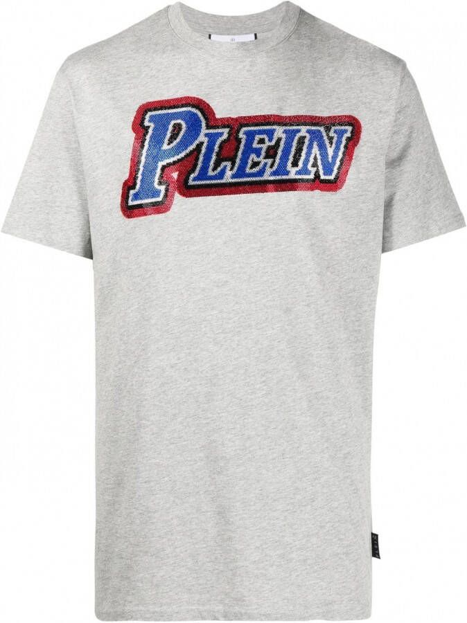Philipp Plein T-shirt met logoprint Grijs