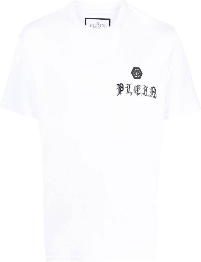 Philipp Plein T-shirt met logoprint Wit