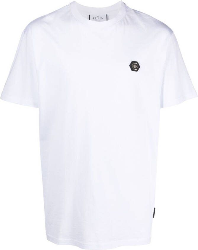 Philipp Plein T-shirt met logoprint Wit