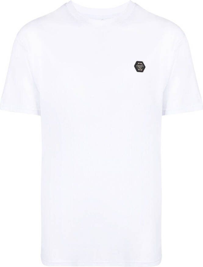 Philipp Plein T-shirt met logoprint Wit