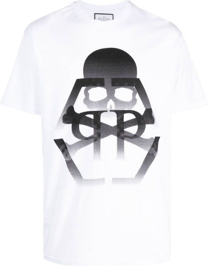 Philipp Plein T-shirt met logoprint Wit