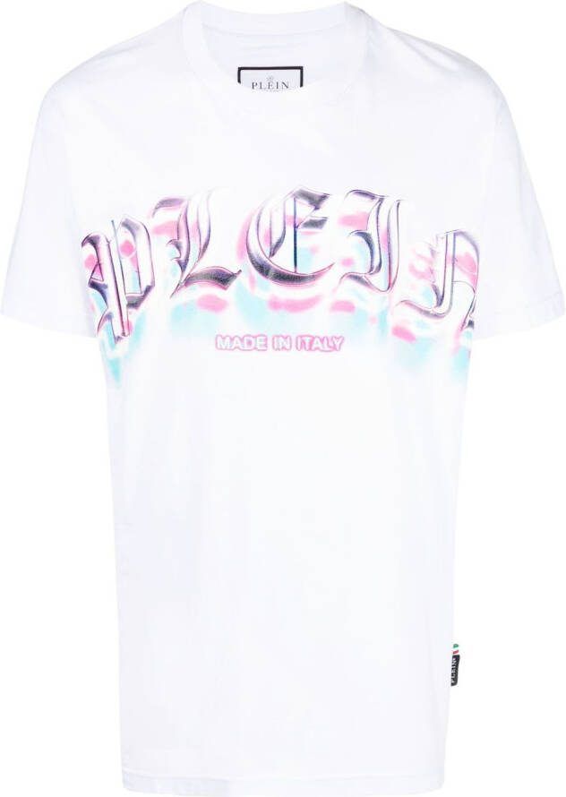 Philipp Plein T-shirt met logoprint Wit