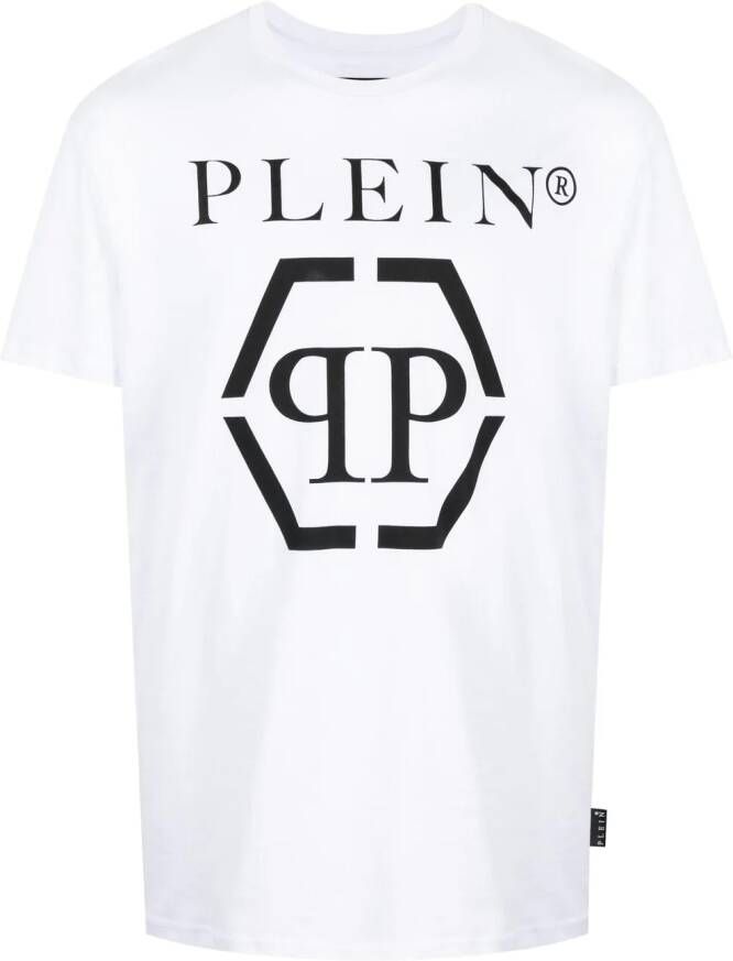 Philipp Plein T-shirt met logoprint Wit