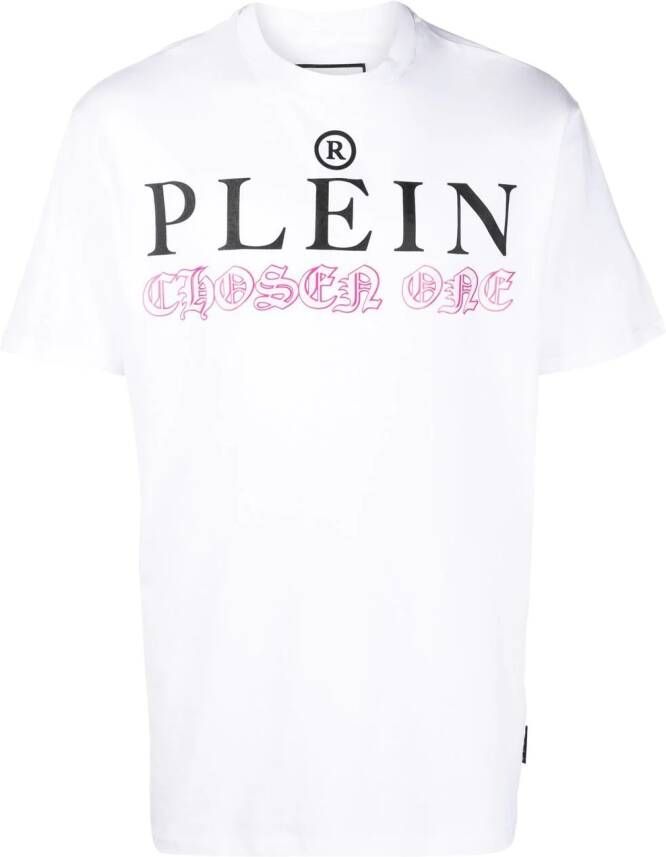 Philipp Plein T-shirt met logoprint Wit