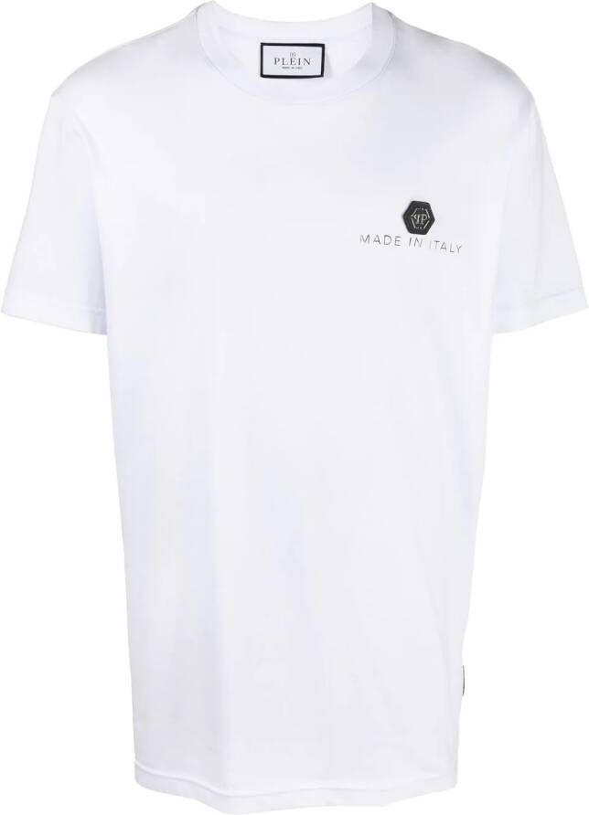 Philipp Plein T-shirt met logoprint Wit