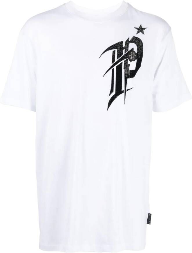 Philipp Plein T-shirt met logoprint Wit