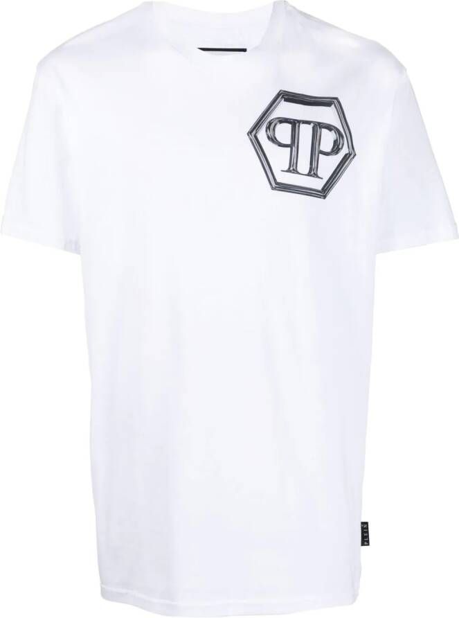 Philipp Plein T-shirt met logoprint Wit