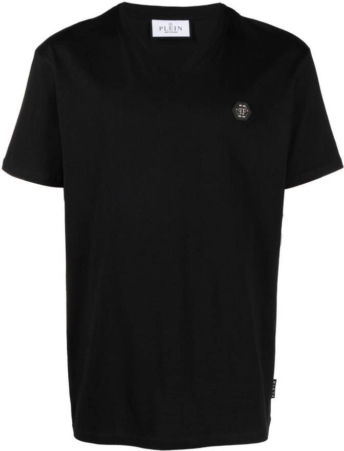 Philipp Plein T-shirt met logoprint Zwart